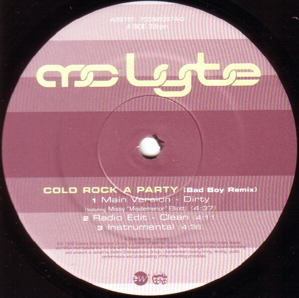 MC Lyte - Cold Rock A Party (Bad Boy Remix) | EastWest (A3975T) - 2 MC Lyte - Cold Rock A Party (Bad Boy Remix) | EastWest (A3975T) - 2