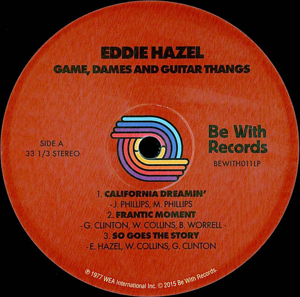 Eddie Hazel - Game, Dames And Guitar Thangs | Be With Records (BEWITH011LP) - 3 Eddie Hazel - Game, Dames And Guitar Thangs | Be With Records (BEWITH011LP) - 3