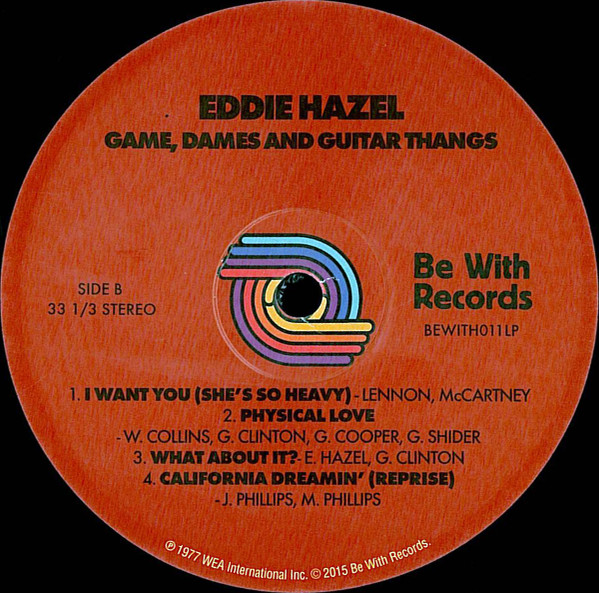Eddie Hazel - Game, Dames And Guitar Thangs | Be With Records (BEWITH011LP) - 4 Eddie Hazel - Game, Dames And Guitar Thangs | Be With Records (BEWITH011LP) - 4
