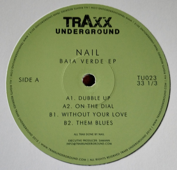 Nail Tolliday - Baia Verde EP | Traxx Underground (TU023)