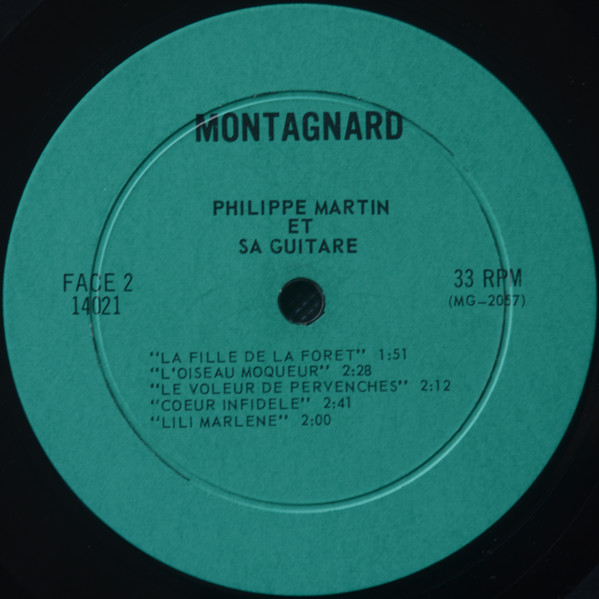 Philippe Martin - Philippe Martin Et Sa Guitare | Montagnard (14021) - 4 Philippe Martin - Philippe Martin Et Sa Guitare | Montagnard (14021) - 4