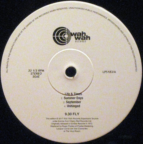 9.30 Fly - 9.30 Fly | Wah Wah Records (LPS183) - 4 9.30 Fly - 9.30 Fly | Wah Wah Records (LPS183) - 4