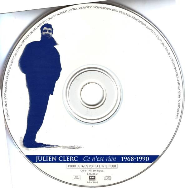 Julien Clerc - Ce N'Est Rien (1968-1990) | EMI France (828366 2) - 3