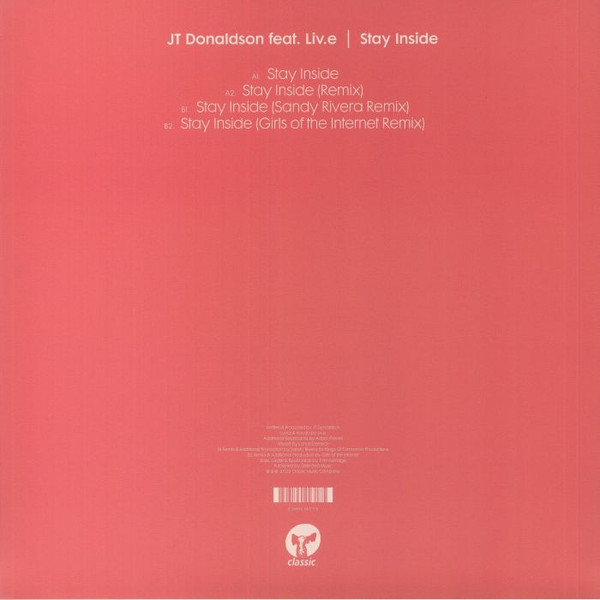 J.T. Donaldson Feat. Liv.e - Stay Inside | Classic (CMC265) - 2