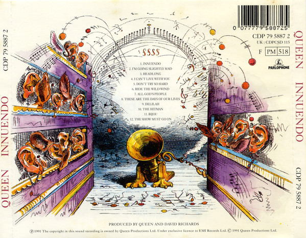 Queen - Innuendo | Parlophone (CDP 79 5887 2) - main Queen - Innuendo | Parlophone (CDP 79 5887 2) - main