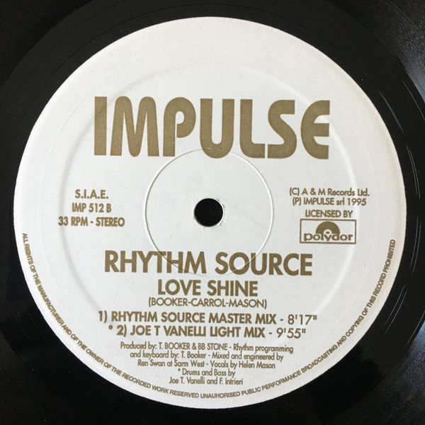 Rhythm Source - Love Shine | Impulse (IMP 512)