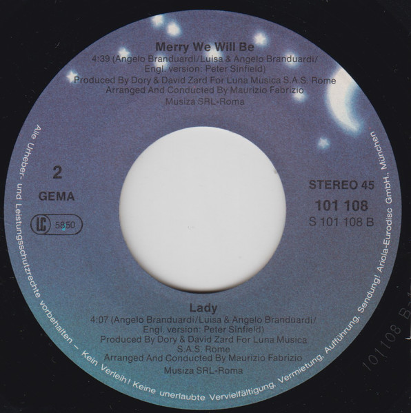 Angelo Branduardi - Merry We Will Be | Musiza (101 108) - 4