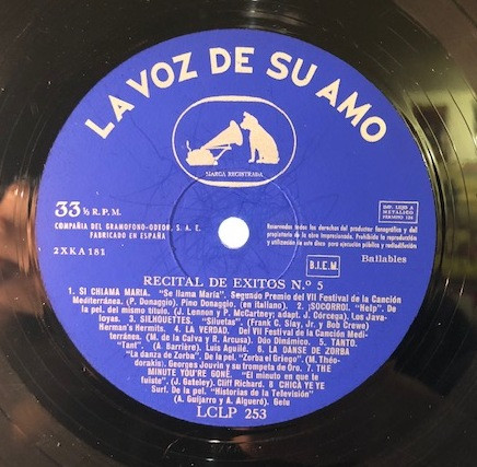 Various - Recital De Exitos 5 | La Voz De Su Amo (LCLP 253) - 4