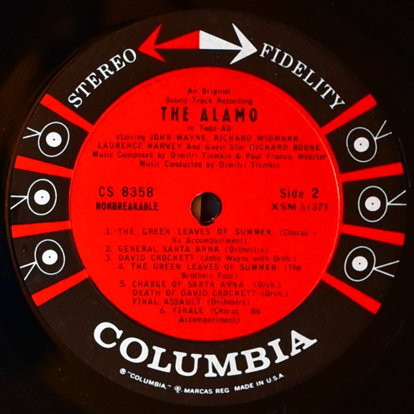 Dimitri Tiomkin - The Alamo (In Todd-AO) | Columbia (CS 8358) - 4 Dimitri Tiomkin - The Alamo (In Todd-AO) | Columbia (CS 8358) - 4