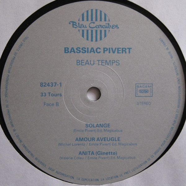 Bassiac Pivert - Beau Temps | Bleu Caraïbes (82437-1) - 4 Bassiac Pivert - Beau Temps | Bleu Caraïbes (82437-1) - 4