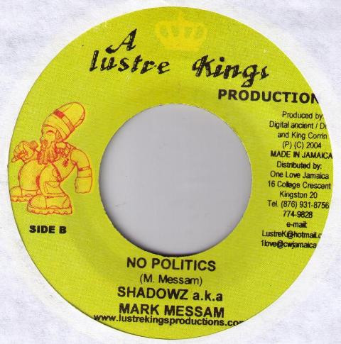 Natural Black / Shadowz - Moving Time / No Politics | Lustre Kings (none) - 2 Natural Black / Shadowz - Moving Time / No Politics | Lustre Kings (none) - 2