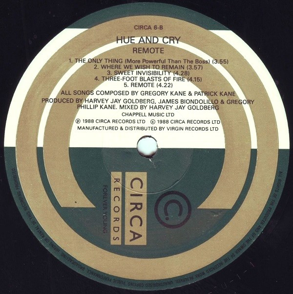 Hue & Cry - Remote | Circa (CIRCA 6) - 2