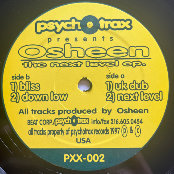 Osheen - The Next Level EP | Psycho Trax (PXX-002)