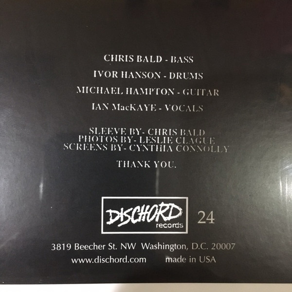 Embrace - Embrace | Dischord Records (No 24) - 4 Embrace - Embrace | Dischord Records (No 24) - 4