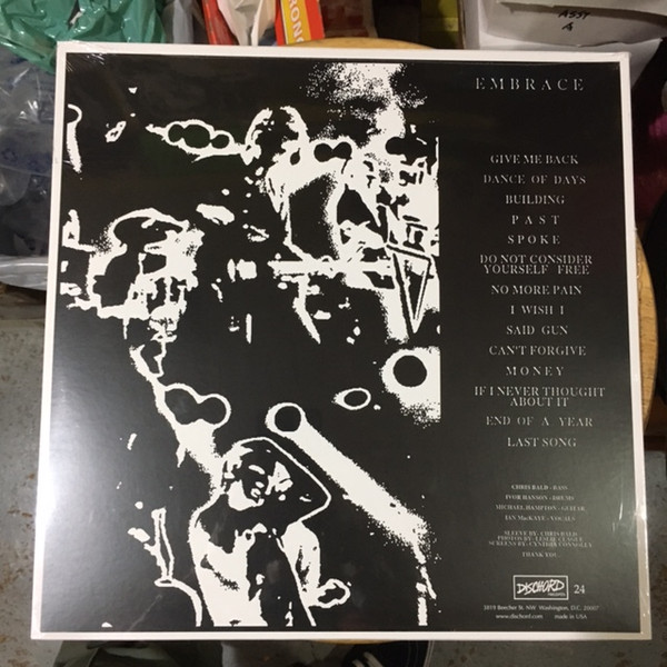 Embrace - Embrace | Dischord Records (No 24) - 3 Embrace - Embrace | Dischord Records (No 24) - 3