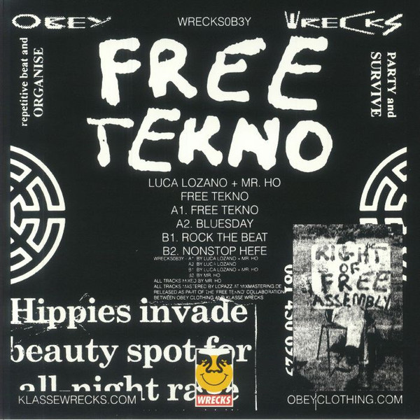 Luca Lozano + Mr. Ho - Free Tekno | Klasse Wrecks (WRECKSOB03) - 2