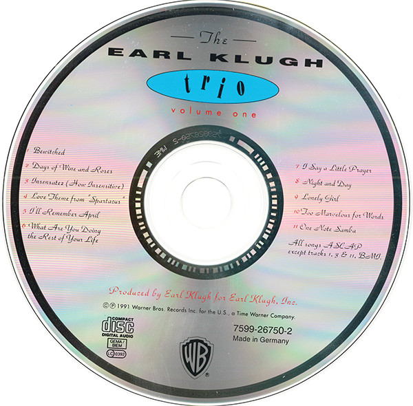The Earl Klugh Trio - Volume One | Warner Bros. Records (7599-26750-2) - 2