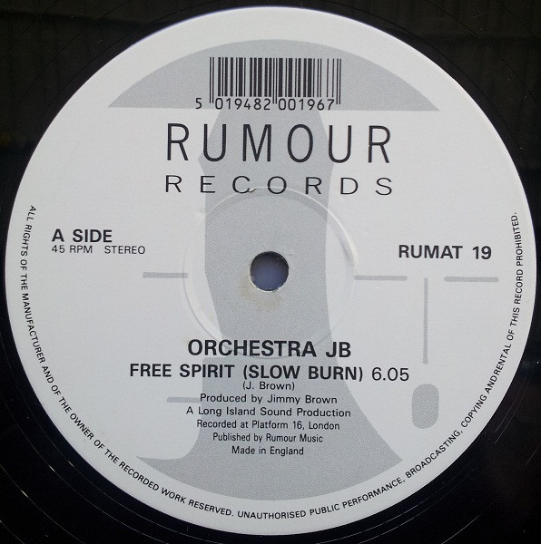 Orchestra JB - Free Spirit (Slow Burn) | Rumour Records (RUMAT 19) - main