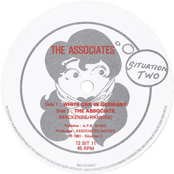 The Associates - White Car In Germany | Situation Two (Sit11t) - 3