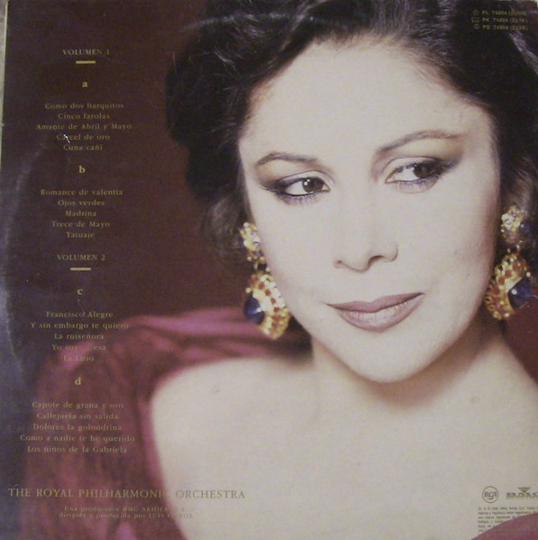 Isabel Pantoja Con Royal Philharmonic Orchestra - La Canción Española | BMG Ariola España (PL 74804) - 2
