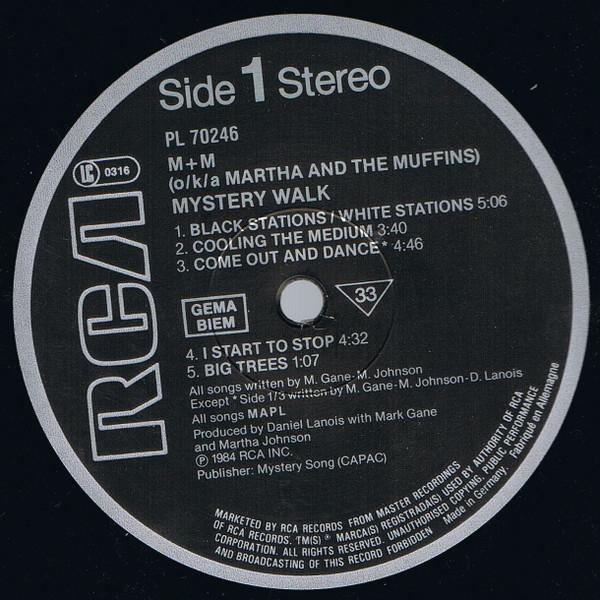M + M - Mystery Walk | RCA (PL70246) - 3 M + M - Mystery Walk | RCA (PL70246) - 3