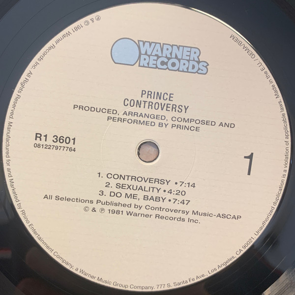 Prince - Controversy | Warner Records (R1 3601) - 4 Prince - Controversy | Warner Records (R1 3601) - 4