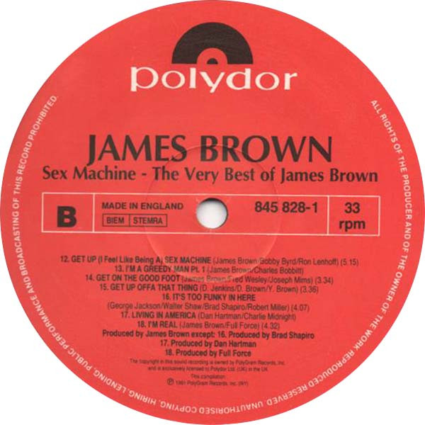 James Brown - Sex Machine: The Very Best Of James Brown | Polydor (845 828-1) - 3 James Brown - Sex Machine: The Very Best Of James Brown | Polydor (845 828-1) - 3