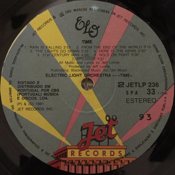 Electric Light Orchestra - Time | Jet Records (JETLP 236) - 2