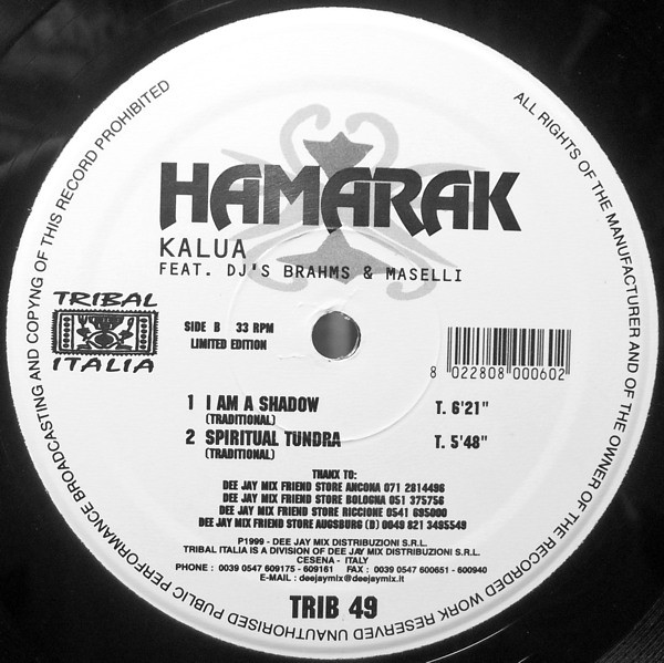 Kalua Featuring DJ Brahms & Gianni Maselli - Hamarak | Tribal Italia (TRIB 49) - 3 Kalua Featuring DJ Brahms & Gianni Maselli - Hamarak | Tribal Italia (TRIB 49) - 3