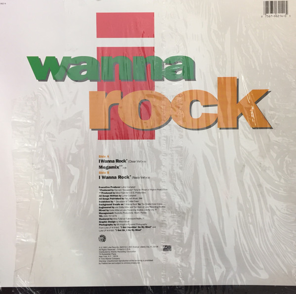 Luke pka Luther Campbell aka Captain D. - I Wanna Rock | Luke Records (0-96214) - 2 Luke pka Luther Campbell aka Captain D. - I Wanna Rock | Luke Records (0-96214) - 2