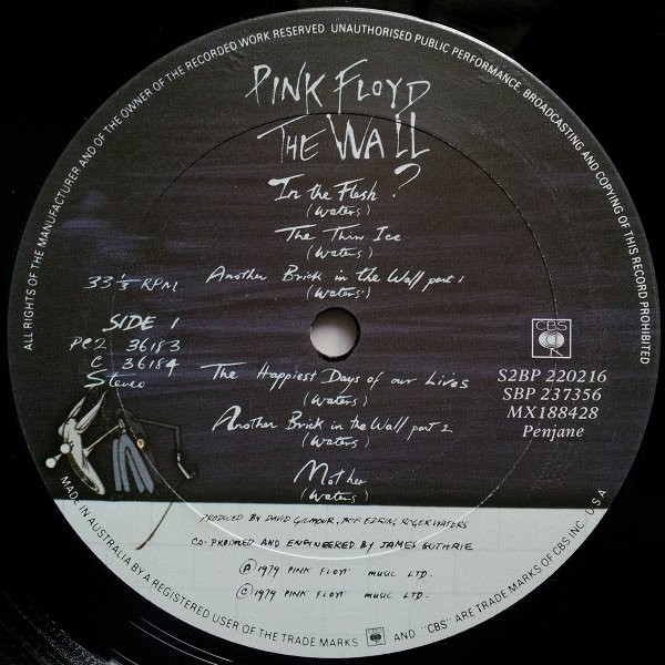Pink Floyd - The Wall | CBS (S2BP 220216) - 3 Pink Floyd - The Wall | CBS (S2BP 220216) - 3