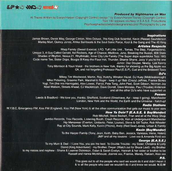 Nightmares On Wax - A Word Of Science (The 1st & Final Chapter) | Warp Records (WARP CD4) - 4 Nightmares On Wax - A Word Of Science (The 1st & Final Chapter) | Warp Records (WARP CD4) - 4