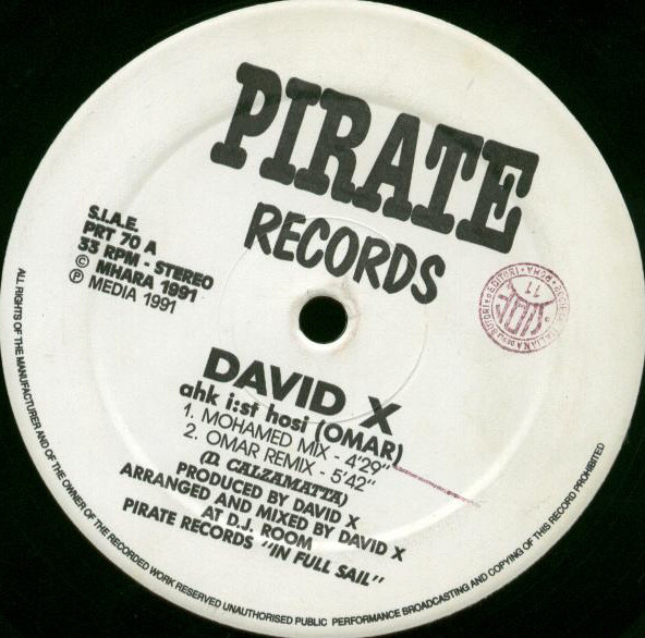 David X - ahk i:st hosi (OMAR) | Pirate Records (PRT  70) - main