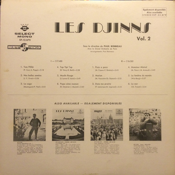 Les Djinns - Vol. 2 | Select (SP-12.079) - 2