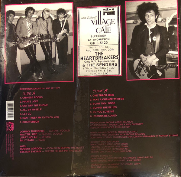 The Heartbreakers - L.A.M.F. Live At The Village Gate 1977 (Limited Edition - White Vinyl) [Vinyl] | Cleopatra (CLP 1324) - 2