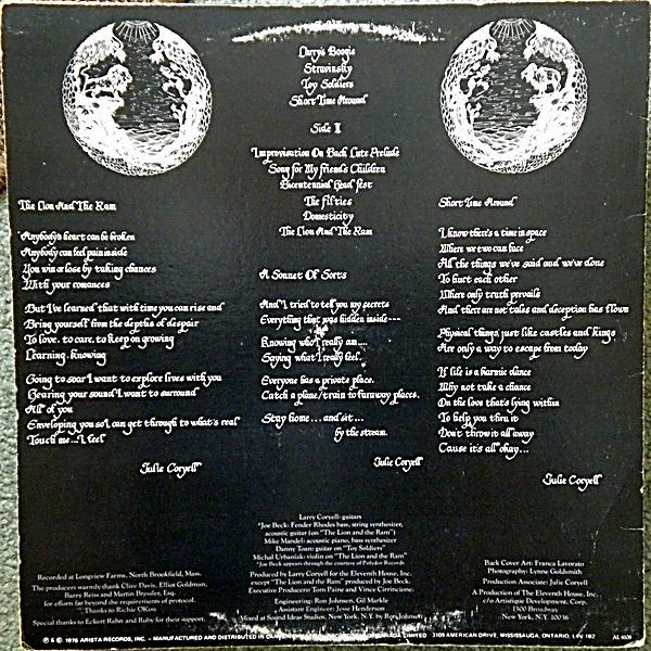 Larry Coryell - The Lion And The Ram | Arista (AL 4108) - 2
