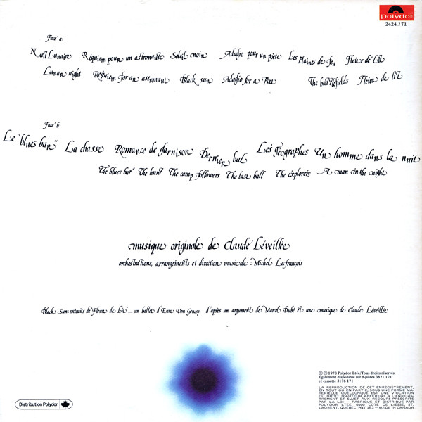 Claude Léveillée - Black Sun | Polydor (2424 171) - main