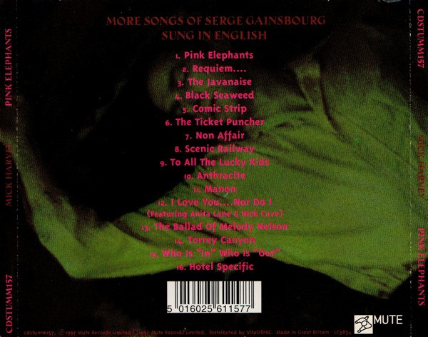 Mick Harvey - Pink Elephants | Mute (CDSTUMM157) - 2 Mick Harvey - Pink Elephants | Mute (CDSTUMM157) - 2
