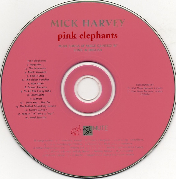 Mick Harvey - Pink Elephants | Mute (CDSTUMM157) - 3 Mick Harvey - Pink Elephants | Mute (CDSTUMM157) - 3