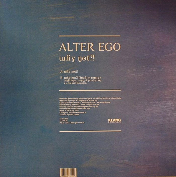 Alter Ego - Why Not?! | Klang Elektronik (Klang 123) - 3