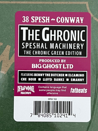 38 Spesh , Conway , Big Ghost LTD - The Ghronic: (Speshal Machinery) | de Rap Winkel Records (DRW · 153) - 3 38 Spesh , Conway , Big Ghost LTD - The Ghronic: (Speshal Machinery) | de Rap Winkel Records (DRW · 153) - 3