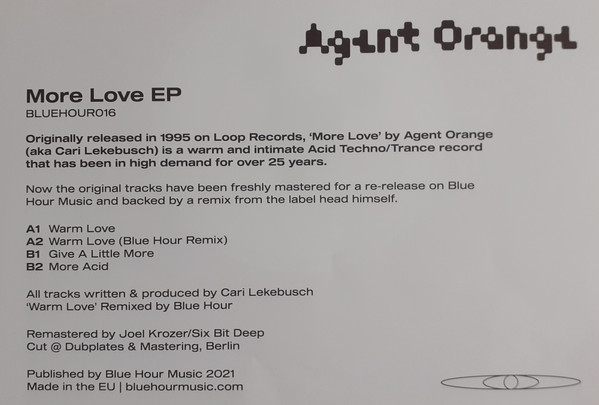 Agent Orange - More Love EP | Blue Hour (BLUEHOUR016) - 4