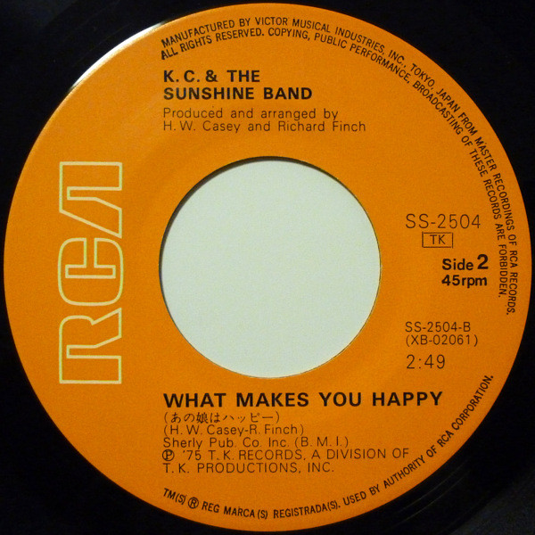 KC & The Sunshine Band - That's The Way (I Like It) / What Makes You Happy | RCA (SS-2504) - 4 KC & The Sunshine Band - That's The Way (I Like It) / What Makes You Happy | RCA (SS-2504) - 4