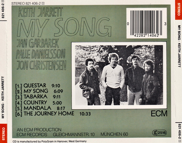 Keith Jarrett - My Song | ECM Records (821 406-2) - 2