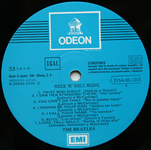 The Beatles - Rock 'N' Roll Music | Odeon (1 J 154-06.137/8) - 4