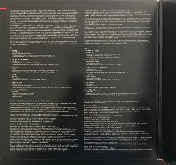 Peter Gabriel - Scratch My Back | Real World Records (PGLP12) - 2 Peter Gabriel - Scratch My Back | Real World Records (PGLP12) - 2