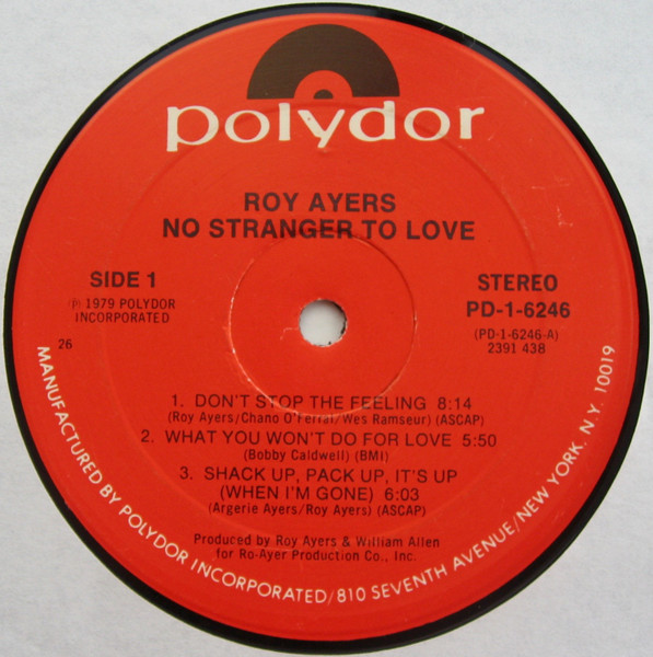 Roy Ayers - No Stranger To Love | Polydor (PD-1-6246) - 3 Roy Ayers - No Stranger To Love | Polydor (PD-1-6246) - 3