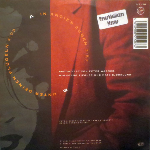 Wolfgang Ziegler - In Angie's Augen | Virgin (115 150) - 2