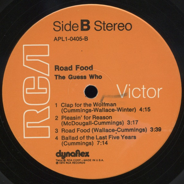 The Guess Who - Road Food | RCA Victor (APL1-0405) - 4 The Guess Who - Road Food | RCA Victor (APL1-0405) - 4