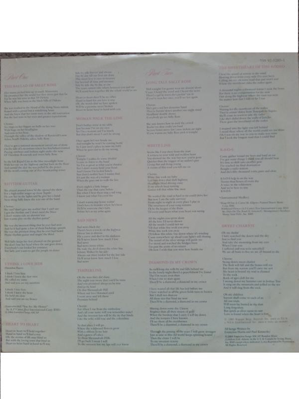 Emmylou Harris - The Ballad Of Sally Rose | Warner Bros. Records (759 92-5205-1) - 2